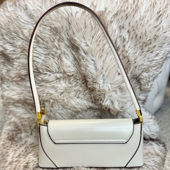 Cuiab Cream Baguette Shoulder Purse - Picture 3 of 14
